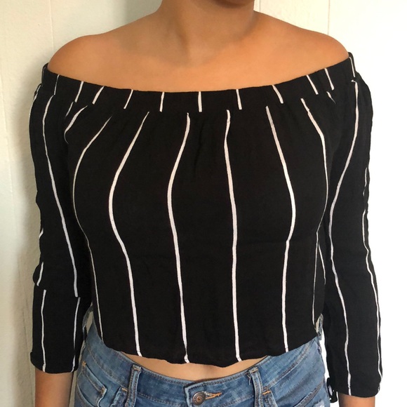 Kendall & Kylie Tops - Off The Shoulder Cropped